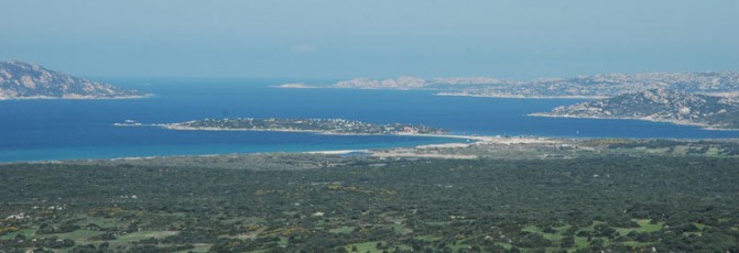 Isola dei Gabbiani, vista dalla collina